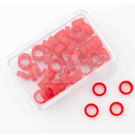 Anelli codificatori Rossi Large 50pz.