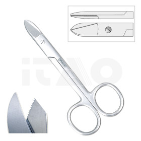 Forbici Bee Bee diritta lama dentata 1 pz.