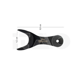 Retrattore singolo Acciaio Nero Coated per foto 1pz.