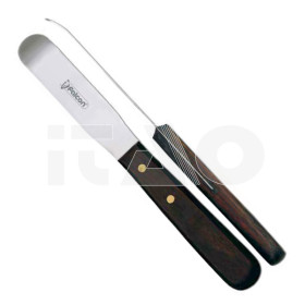 Spatola alginato m/legno curva 1 pz.