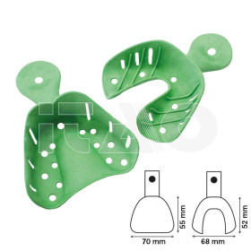 Portaimpronte U/L 1 coppia Medium verde 2pz