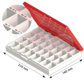 Dispenser Bande sup.Universali c/coperchio 1pz.