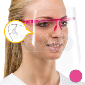 Visiera protettiva R66 montatura fucsia + 6 visiere