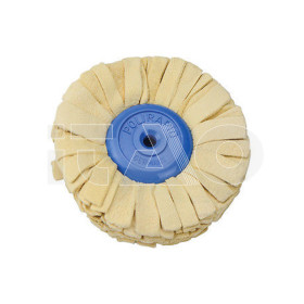 Spazzola camoscio a fettuccia Ø 90mm centro plastica 1pz.