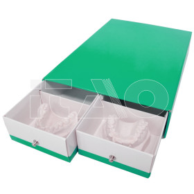 Porta modelli 2 cassetti verde 1 cf.