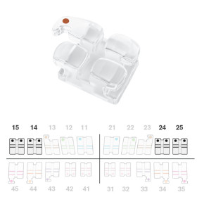 Brackets DB Absolute MBT .022" U45  5pz.