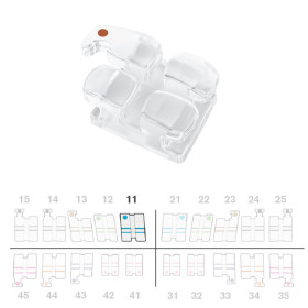 Brackets DB Absolute Roth .018" UR1  5pz.