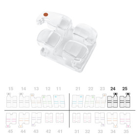 Brackets DB Absolute Roth .018" UL45 c/g  5pz.