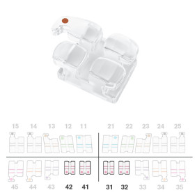 Brackets DB Absolute Roth .018" LW ant. 5pz.