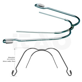 Arco extraorale medio universale senza anse 1pz.