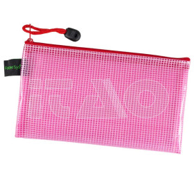 Busta contenitore EVA PVC-free Rosso trasp. 22x12cm 1pz.