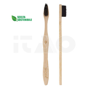 Spazzolini in bamboo con setole in carbone 12 pz.