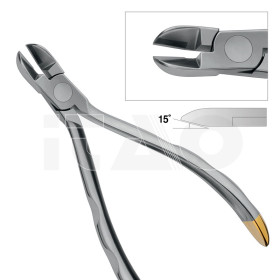 Tronchesino per fili duri angolato 15° (max .021"x.025") 1pz