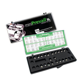 Brackets DB miniPrevail SL Roth .022" 1 caso g/can/pre 20pz.