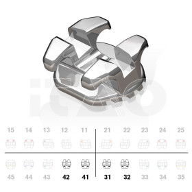 Brackets DB Comfort Zone Edgewise .018" L1/2 5pz.