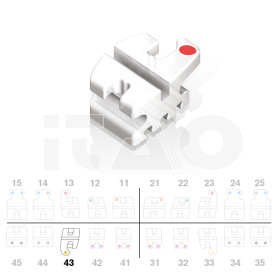 Brackets DB Prism MBT .022" LR3 c/g 5pz.