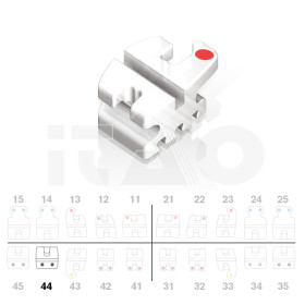 Brackets DB Prism MBT .022" LR4 5pz.
