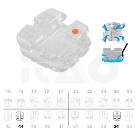 Brackets DB Vapor Roth .022" LO4 5pz.