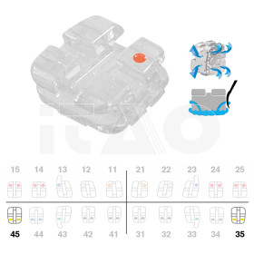 Brackets DB Vapor Roth .022" LO5 5pz.