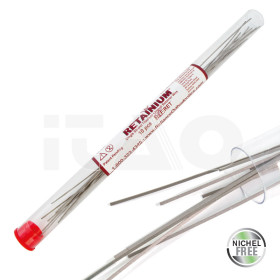 Retainium filo liscio in titanio per retainer 10pz.