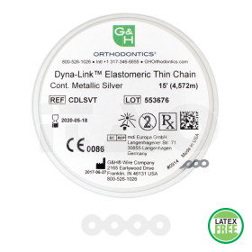 Catenelle elast. Slim-Chain .018' trasparenti corte  4,5mt.