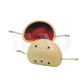 Mentoniera rigida c/fori 1pz.