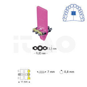 Viti superiori standard 11 mm 10 pz.