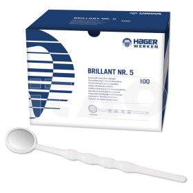 Brillant specchietti intraorali monouso rodiati N°4 19mm...