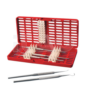 Cassetta in plastica per sterilizzazione rosso 1 pz.