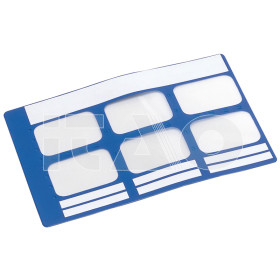 Schede portaradiografie 6 latre 3x4 cm 50 pz.