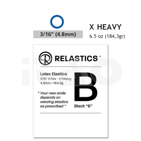 Elastici intraorali Relastics 3/16 (4.8mm) X-Heavy 6.5oz...