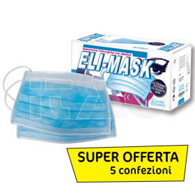 Mascherine chirurgiche monouso 3 strati alta qualità (5cf...