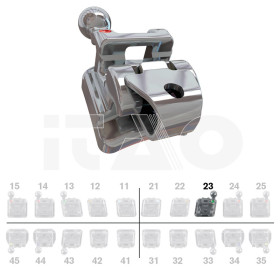 Brackets DB Roth SLI .022" UL3 con gancio 5 pz.