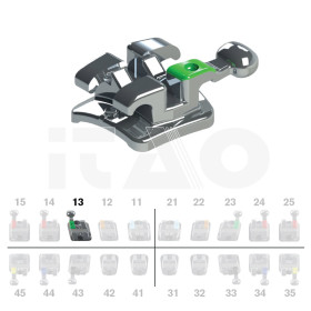 Brackets DB Max Roth .018" UR3 con gancio 10 pz.