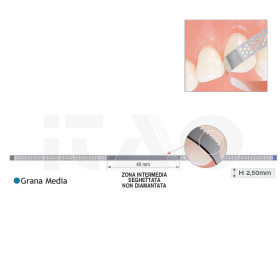 Strisce abrasive diamantate forate h2.50 spessore 0,13...