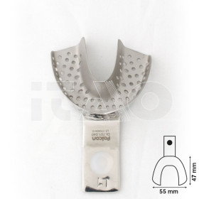 Porta impronta forata Inox mis.1 inf.1pz