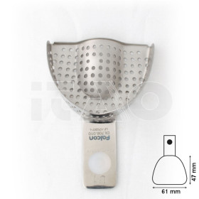 Porta impronta forata Inox mis.1 sup.1pz