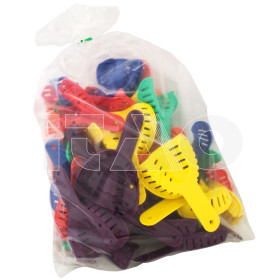 Porta impronte plastica kit sup/inf (5pz per misura e...