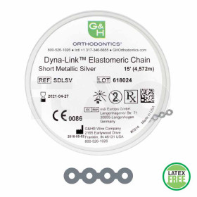 Catenelle elast. Dyna-Link .026' grigie corte  4,5mt.