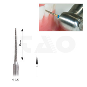 Frese Diamantate interprossimali medie 10mm FG 5 pz.