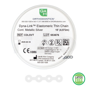 Catenelle elast. Slim-Chain .018' trasparenti lunghe  4,5mt.